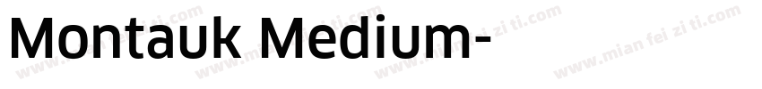 Montauk Medium字体转换
